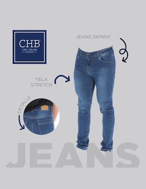 Jeans skinny Chb Chili Beans Clothing Co. diferentes diseños para hombre