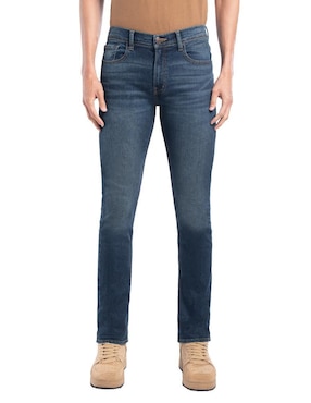 Jeans Slim Oggi Jeans Iron Lavado Obscuro Para Hombre