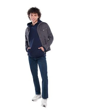 Jeans straight Oggi Jeans Power lavado obscuro para hombre