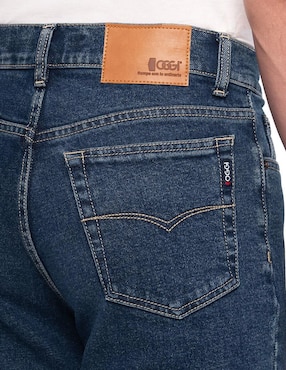 Jeans straight Oggi Jeans Power lavado obscuro para hombre