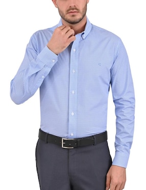 Camisa Casual Yale De Algodón Manga Larga Para Hombre