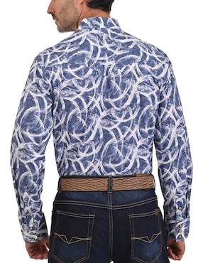 Camisa casual Yale de algodón manga larga para hombre