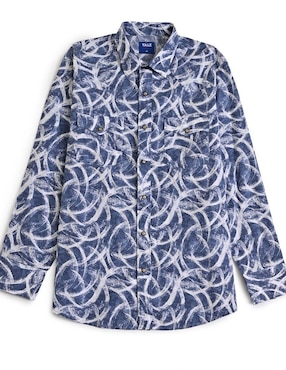 Camisa casual Yale de algodón manga larga para hombre