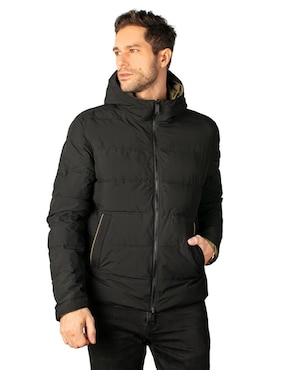 Chamarra Acolchada Greenlander Impermeable Reversible Para Hombre