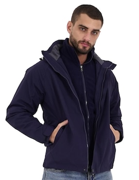 Chamarra Casual Gaon Impermeable Con Bolsillos Para Hombre