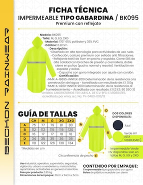 Impermeable Beckon para hombre