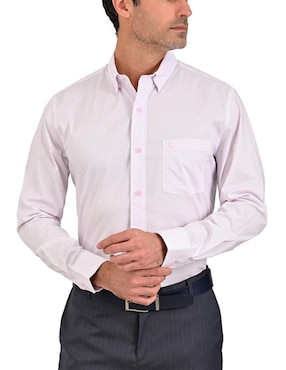 Camisa Casual Yale Manga Larga Para Hombre