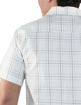 Camisa casual Breton de algodón manga corta para hombre