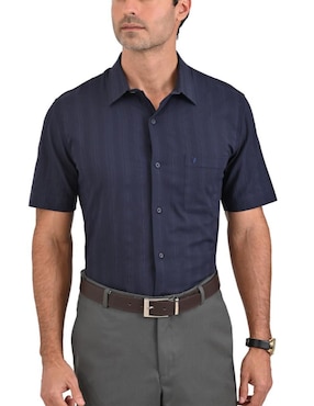 Camisa Casual Yale De Algodón Manga Corta Para Hombre