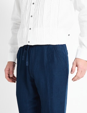 Pantalón regular Cubavera de lino para hombre