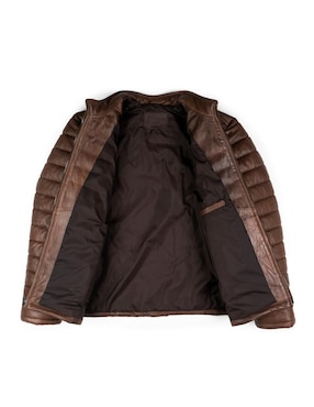 Chamarra acolchada Lastwolf de piel para hombre