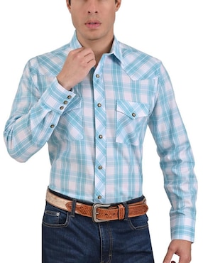 Camisa Casual Yale De Algodón Manga Larga Para Hombre