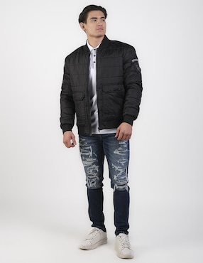 Chamarra casual Moderno con bolsillos para hombre