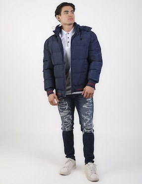 Chamarra casual Moderno con capucha para hombre