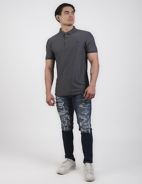 Playera tipo polo Varesi VP-005-Charcoal para hombre