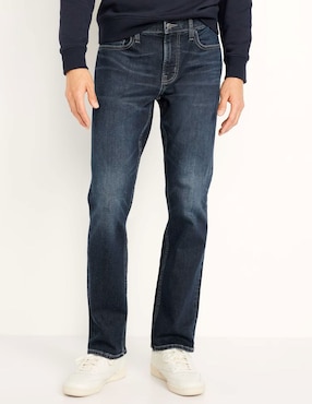 Jeans regular straight Old Navy lavado obscuro para hombre