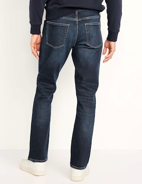 Jeans regular straight Old Navy lavado obscuro para hombre