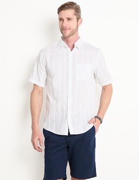 Camisa casual Old Navy de algodón manga corta para hombre