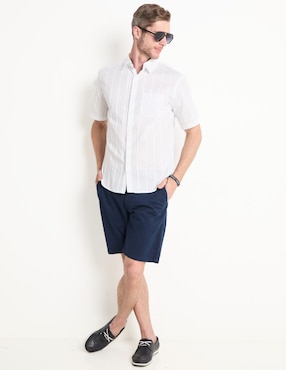 Camisa casual Old Navy de algodón manga corta para hombre