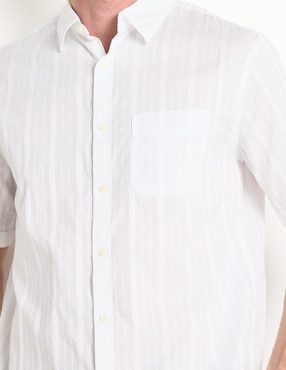 Camisa casual Old Navy de algodón manga corta para hombre