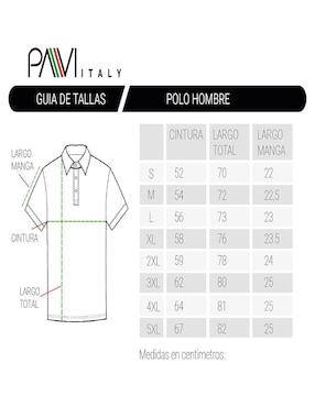 Playera tipo polo Pavi Italy para hombre