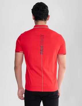 Playera tipo polo Pavi Italy 05-3090R para hombre