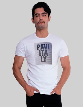 Playera Pavi Italy cuello redondo para hombre