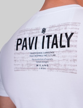 Playera Pavi Italy cuello redondo para hombre