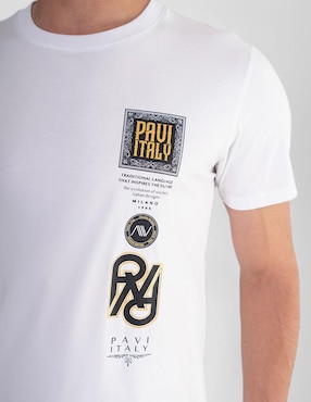 Playera Pavi Italy cuello redondo para hombre