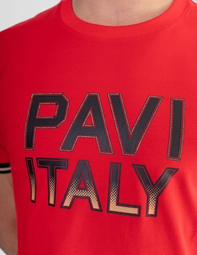 Playera Pavi Italy cuello redondo para hombre