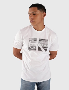 Playera Calvin Klein Jeans Cuello Redondo Para Hombre