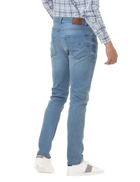 Jeans regular straight Ferrioni deslavado para hombre