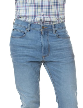 Jeans regular straight Ferrioni deslavado para hombre