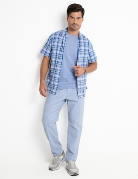 Camisa casual Izod de algodón manga corta para hombre