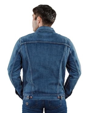 Chamarra casual Innermotion de mezclilla con bolsillos para hombre