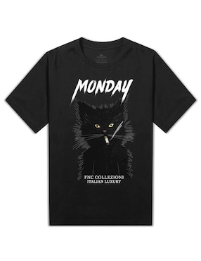 Playera Fnc Collezioni monday cuello redondo para hombre