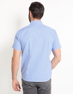 Camisa casual Dioro de algodón manga corta para hombre