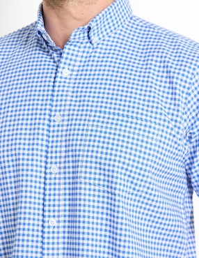 Camisa casual Dioro de algodón manga corta para hombre