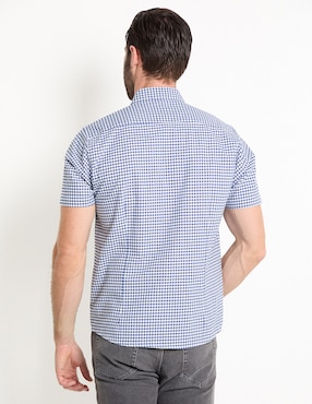 Camisa casual Dioro de algodón manga corta para hombre