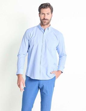 Camisa casual Dioro de algodón manga larga para hombre