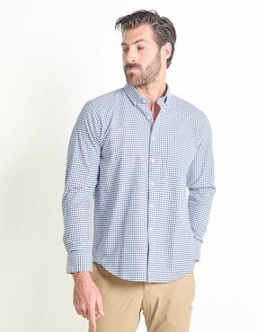 Camisa casual Dioro de algodón manga larga para hombre