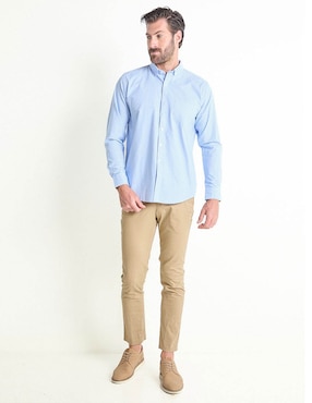 Camisa casual Dioro de algodón manga larga para hombre