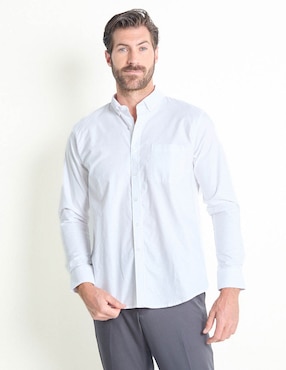 Camisa casual Dioro de algodón manga larga para hombre