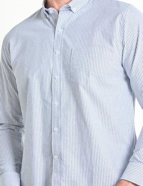 Camisa casual Dioro de algodón manga larga para hombre