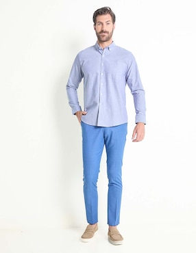 Camisa casual Dioro de algodón manga larga para hombre