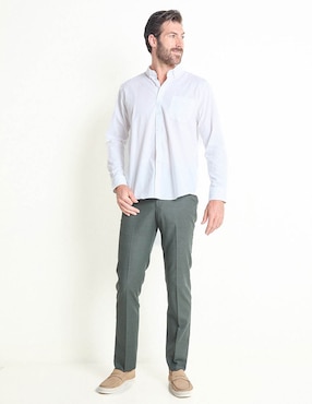 Camisa casual Dioro de algodón manga larga para hombre