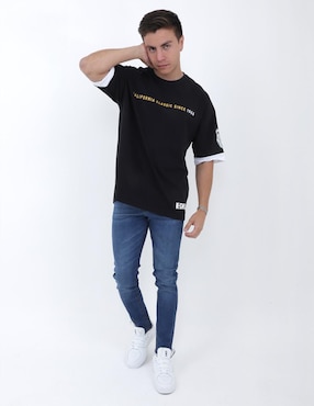 Playera K-Swiss cuello redondo para hombre