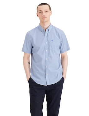 Camisa casual Dockers de algodón manga corta para hombre