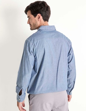 Camisa casual Dockers de algodón manga larga para hombre