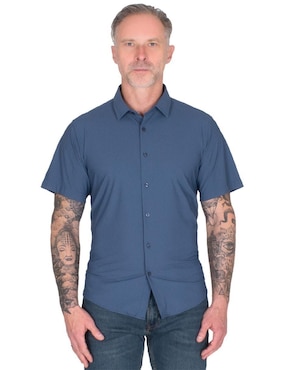 Camisa casual Generra manga corta para hombre